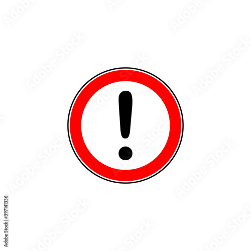 cautions danger sign icon set vector symbol