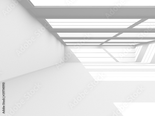 Abstract White Architecture Design Concept