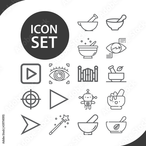 Simple set of incoming related lineal icons.