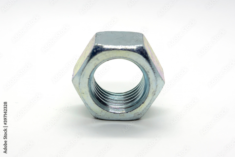 large metal nut for fastening various structures