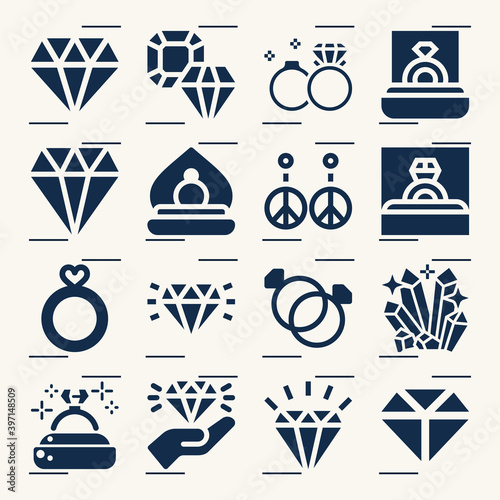 Simple set of proposes related filled icons.