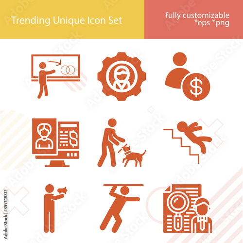 Simple set of singular related filled icons.