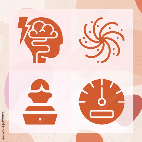 Simple set of par related filled icons