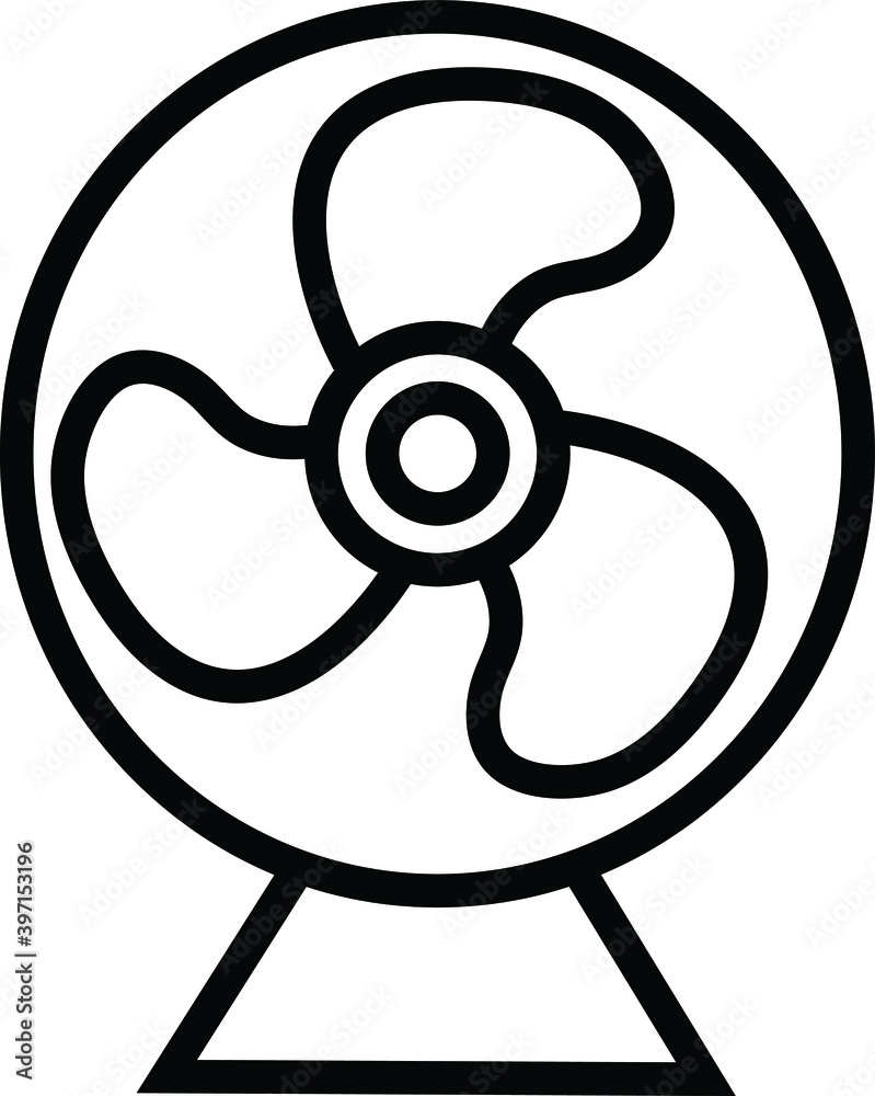 fan icon vector