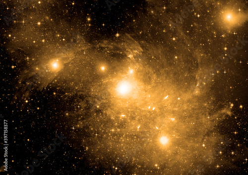 Obraz na płótnie galaxy in a free space. 3D rendering w salonie