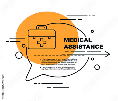 Doctor online concept. Online medical clinic communication with patient. Vector drawing. Modern flat design concept medicine for website and mobile website
