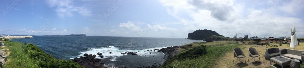 panorama of the sea in Jeju