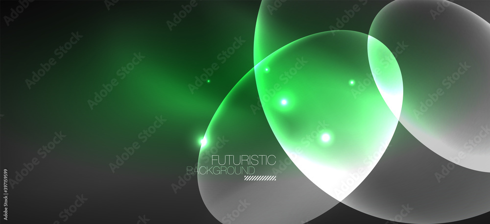 Neon ellipses abstract backgrounds. Shiny bright round shapes glowing in the dark. Vector futuristic illustrations for covers, banners, flyers and posters and other Neon ellipses abstract backgrounds. Shiny bright round shapes glowing in the dark. Vector futuristic illustrations for covers, banners, flyers and posters and other