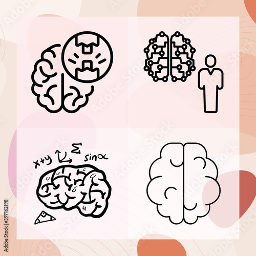 Simple set of tumour related lineal icons