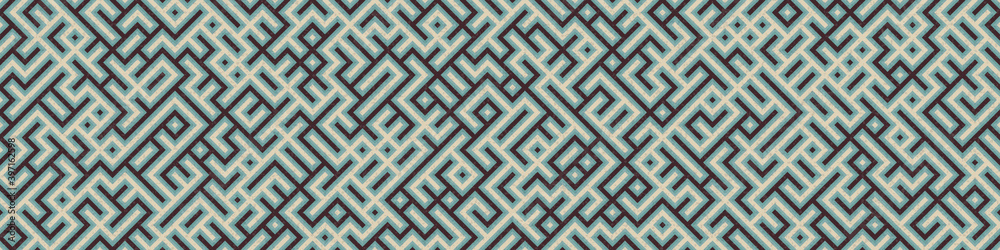 Abstract Geometric Pattern generative computational art illustration