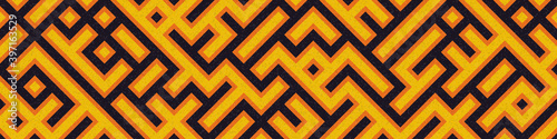 Abstract Geometric Pattern generative computational art illustration