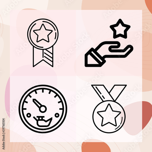 Simple set of punish related lineal icons