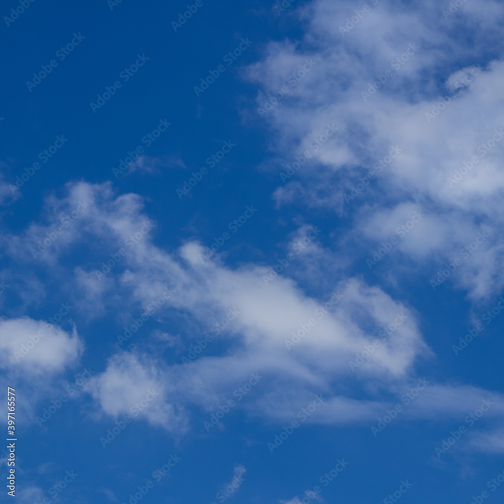 blue sky with white clouds