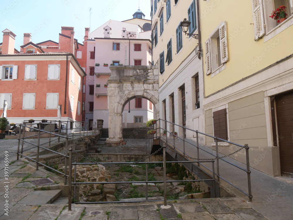 Richard's Arch in Trieste, which represented the entrance to the monumental area on San Giusto hill