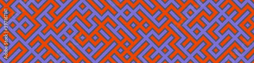 Abstract Geometric Pattern generative computational art illustration