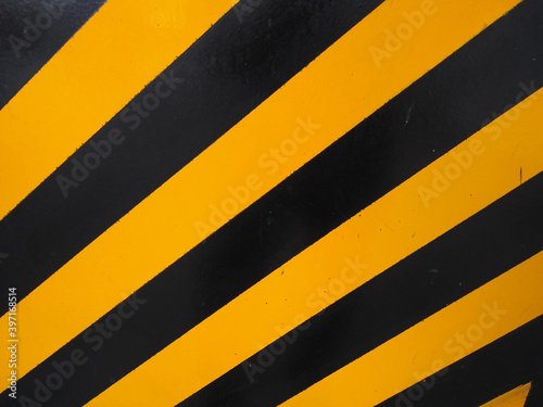 warning indicator background paint for stop accident. Construction progress sign. © Krishna Maharana