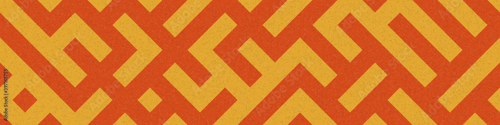 Fototapeta premium Abstract Geometric Pattern generative computational art illustration