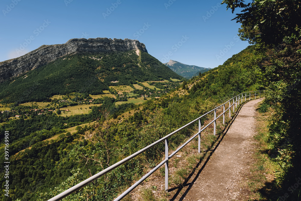 Pastoral Landscape in French Alps of Grenoble