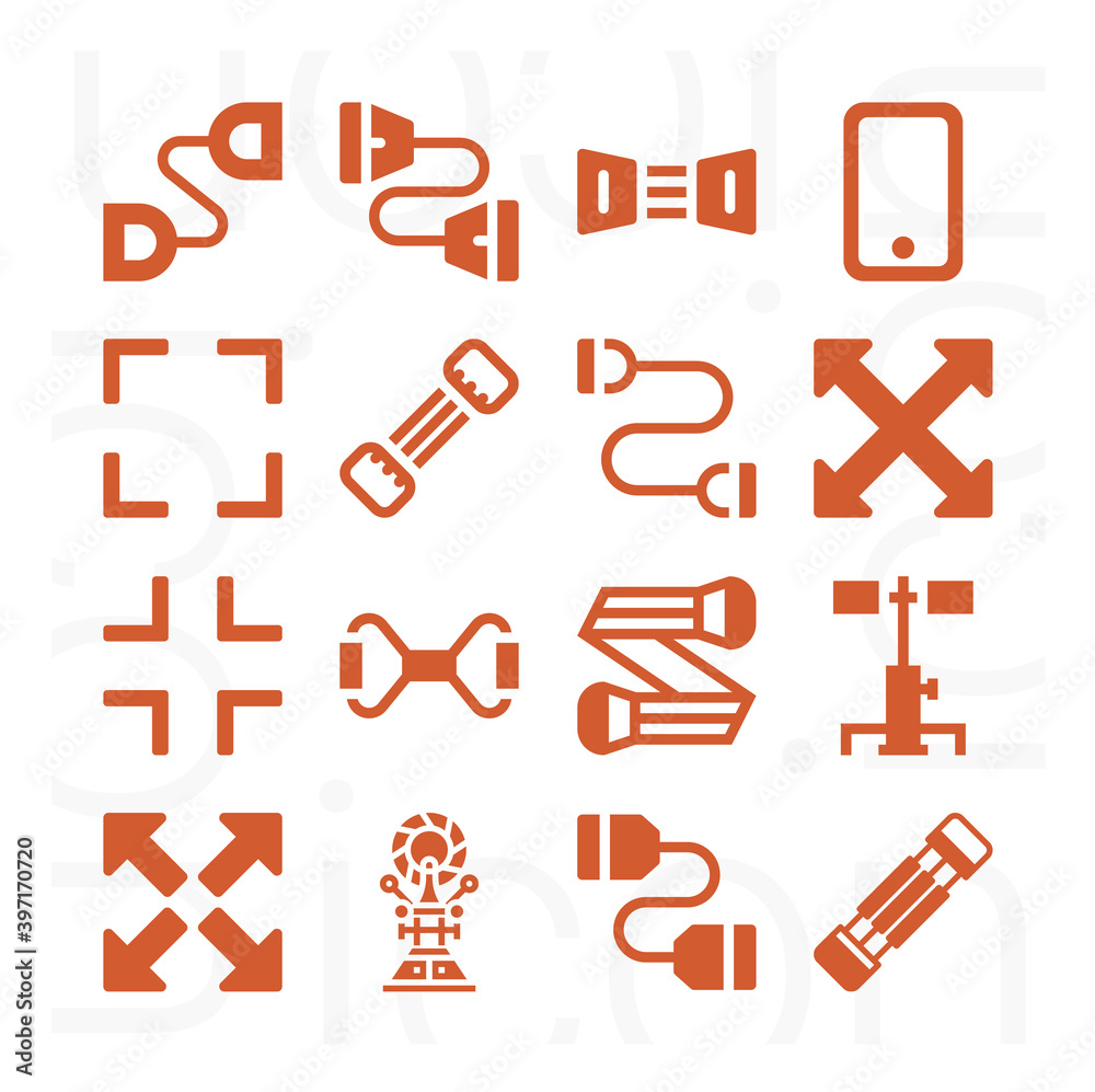 16 pack of expands filled web icons set 16 pack of expands filled web icons set