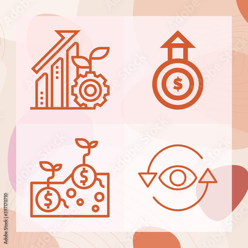 Simple set of receptor related lineal icons