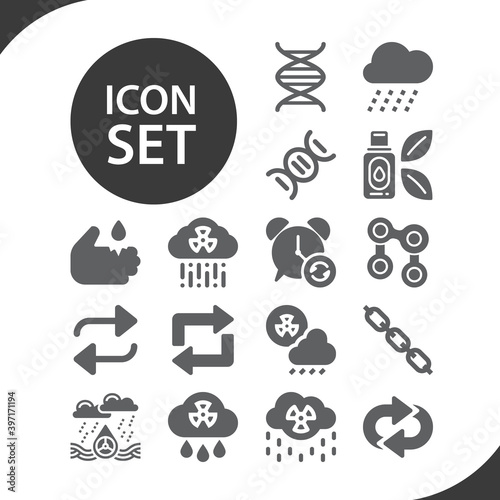 Simple set of amino related filled icons.