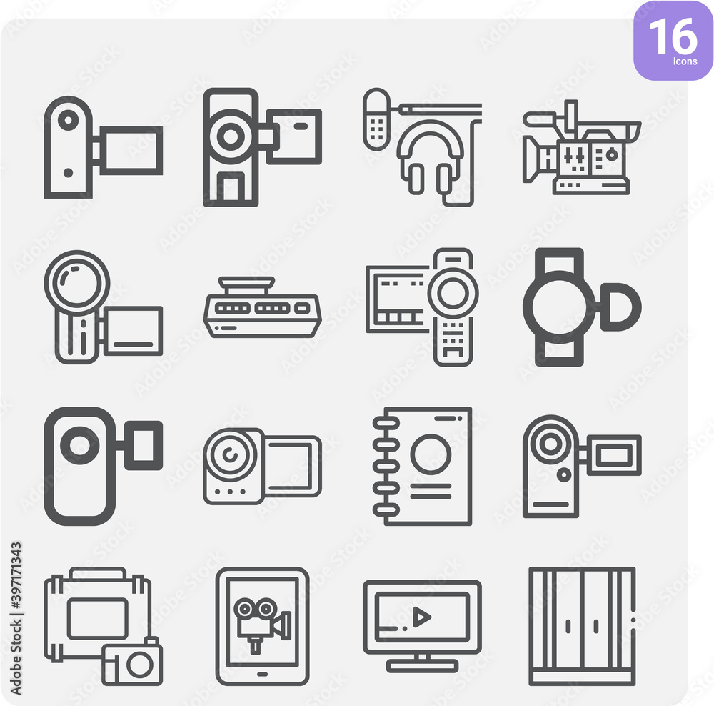 Simple set of logs related lineal icons. Simple set of logs related lineal icons.
