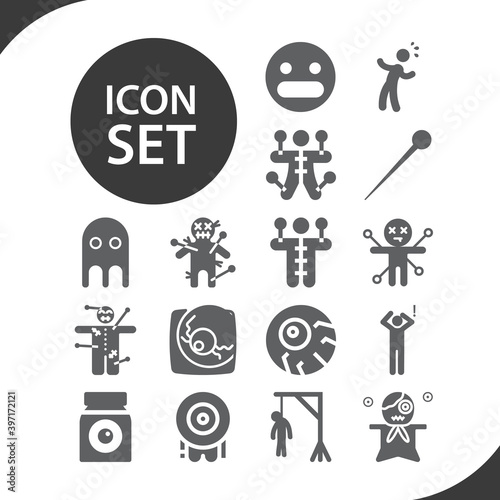 Simple set of startled related filled icons.