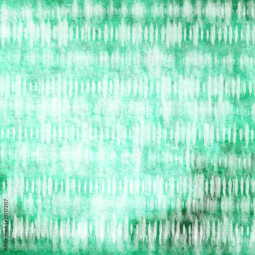 Fototapeta Naklejka Na Ścianę i Meble -  Tye Dye green gradient white  background. watercolor paint background