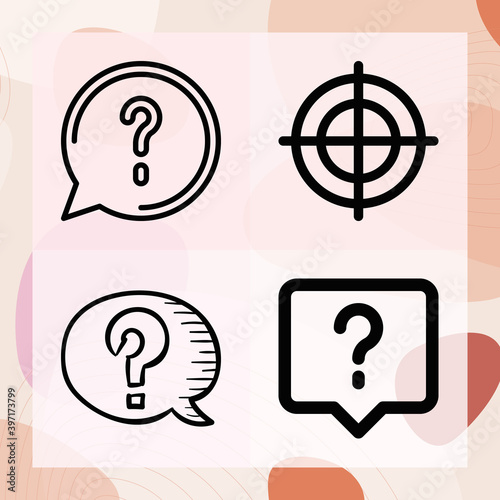 Simple set of deutsche related lineal icons