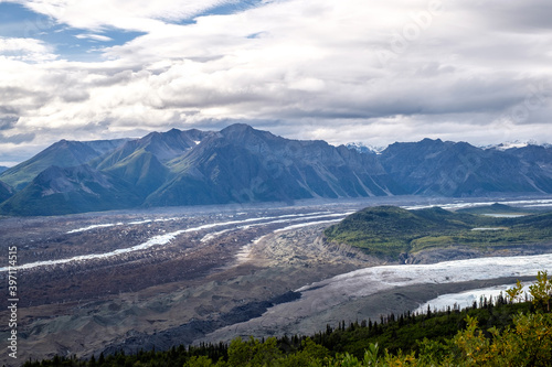 Nature of Wrangell-St. Ellias National Park, Alaska, USA.