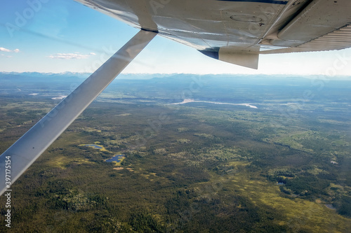 Sightseeing flights over the Wrangell-St. Ellias, Alaska, USA.