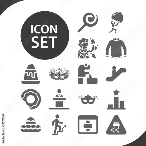 Simple set of waterpark related filled icons.