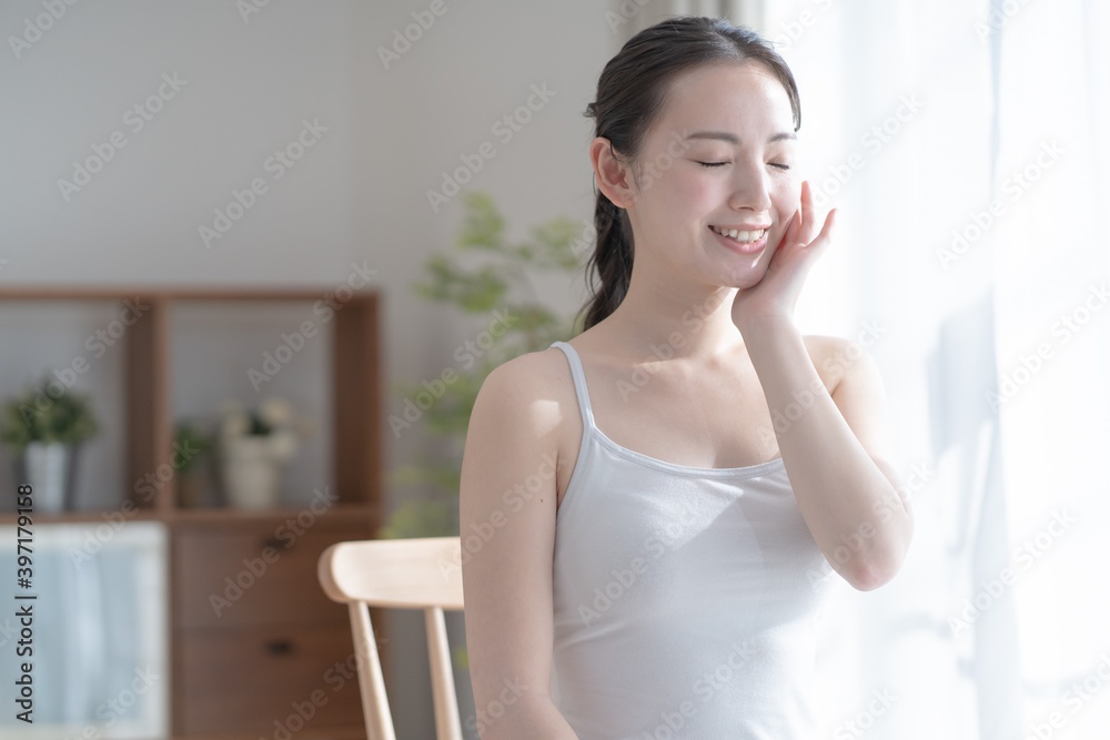 アジア人女性　ビューティ　