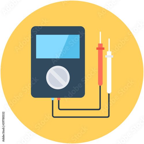 
Voltmeter Vector Icon
