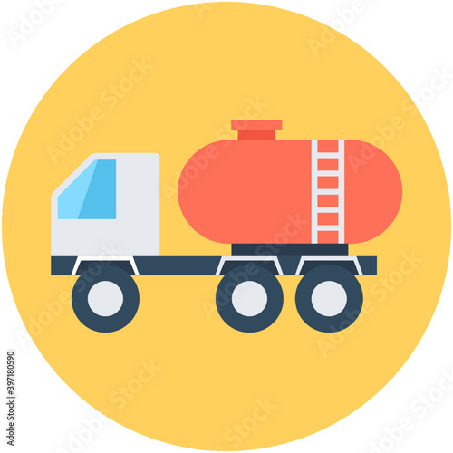 
Tanker Vector Icon
