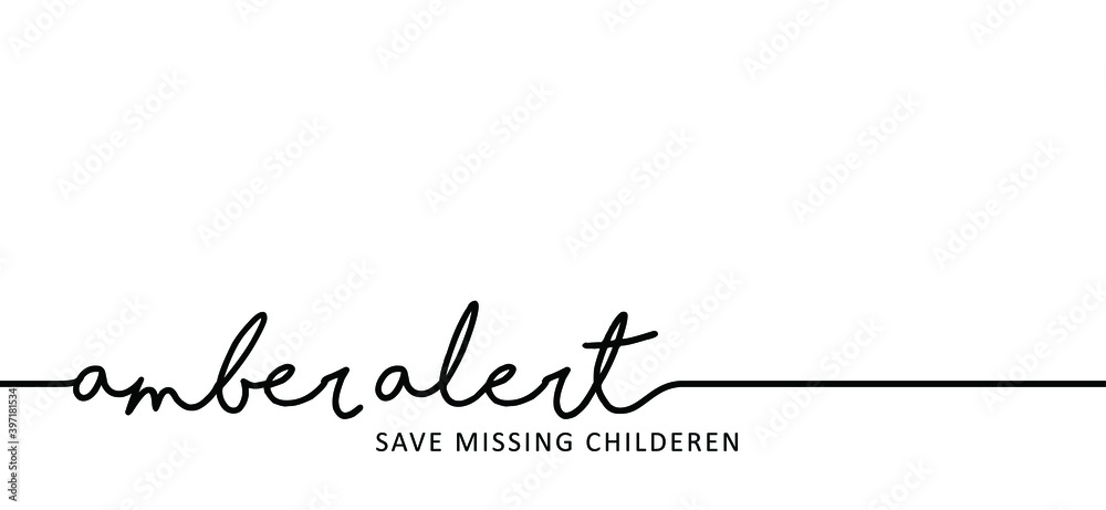 Slogan emergency, Amber Alert warning sign. Emergencies alerts signal. Flat vector attention quote symbol. Save missing children. Slogan emergency, Amber Alert warning sign. Emergencies alerts signal. Flat vector attention quote symbol. Save missing children.