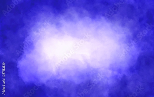 blue with white background