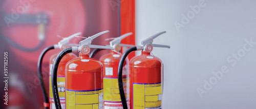 fire extinguishers available in fire emergencies. 