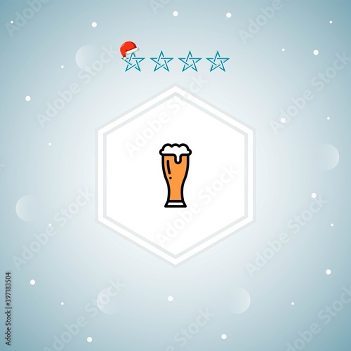     beer   vector icon modern