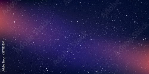 Astrology horizontal background, Star universe background, Milky way galaxy, Vector Illustration.