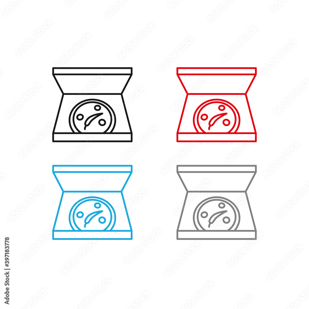 Pizza icon. Vector food icon Pizza icon. Vector food icon