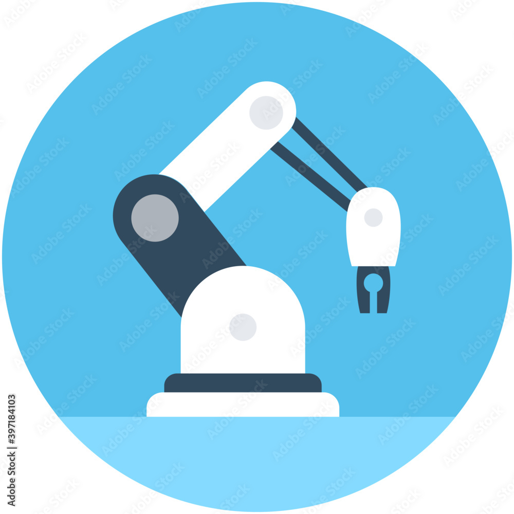 
Robotic Arm Vector Icon
