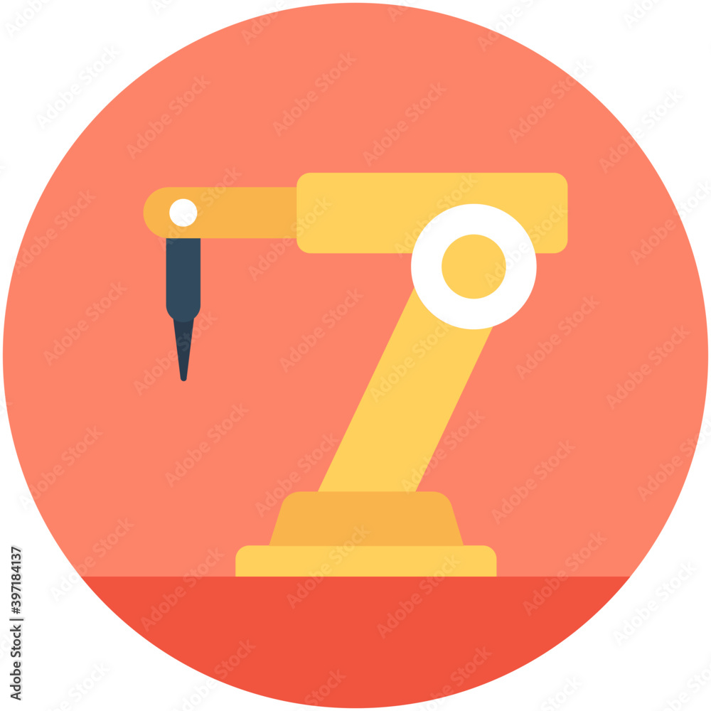 Robotic Arm Vector Icon
Robotic Arm Vector Icon