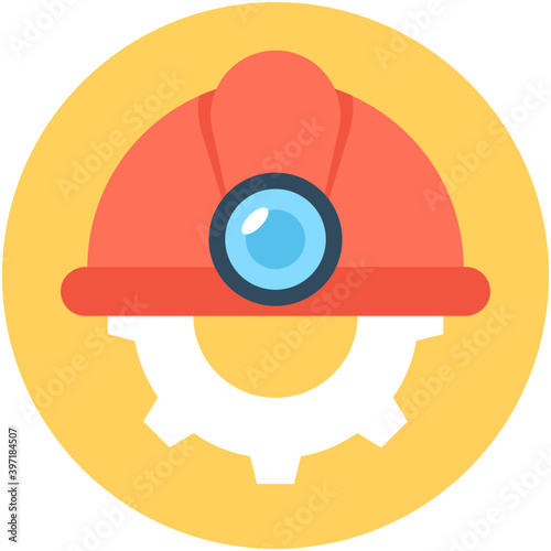 
Hard Hat Vector Icon
