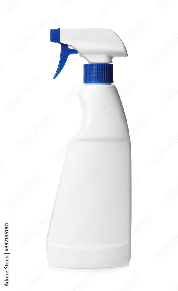 Spray bottle of cleaning product isolated on white Spray bottle of cleaning product isolated on white