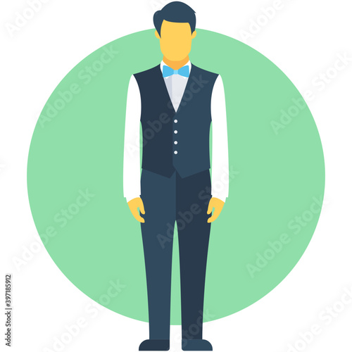 
Waiter Vector Icon

