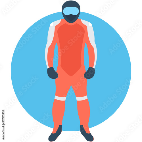 
Skier Vector Icon
