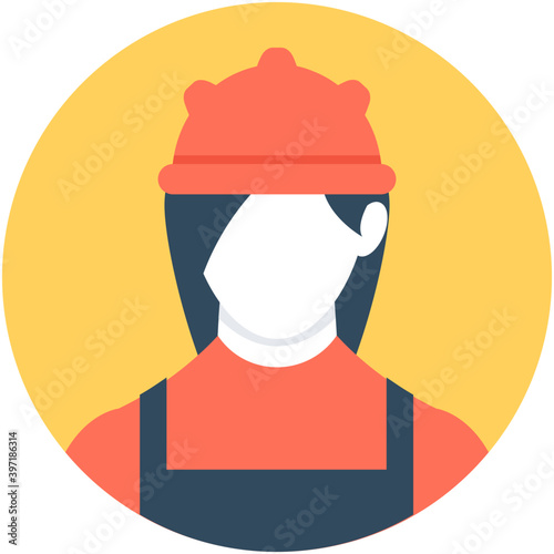 
Air Hostess Vector Icon
