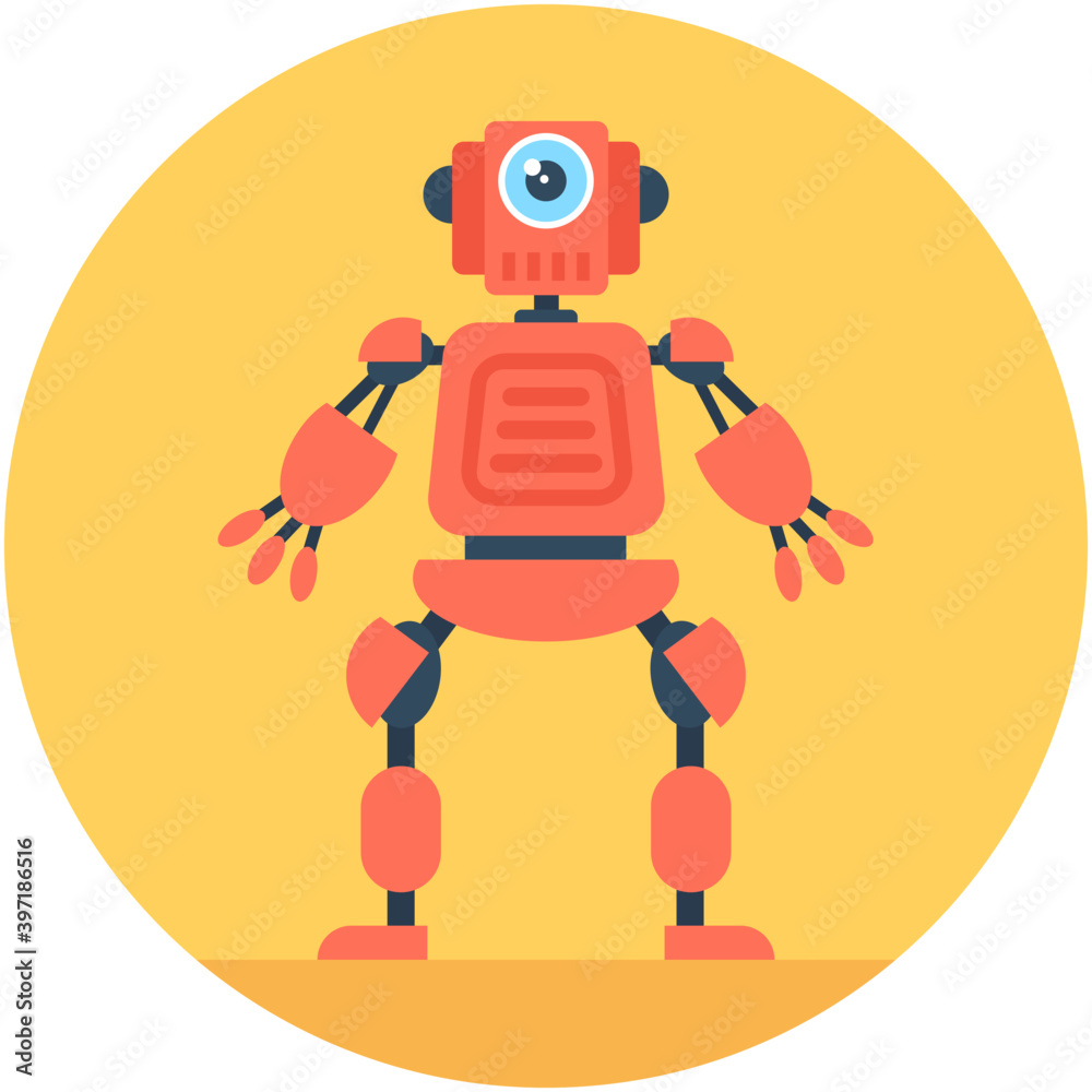Robotics Flat Vector Icon
Robotics Flat Vector Icon