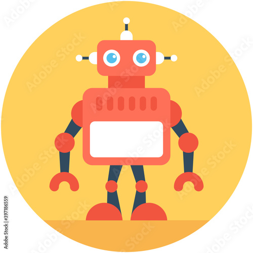 
Robotics Flat Vector Icon
 photo